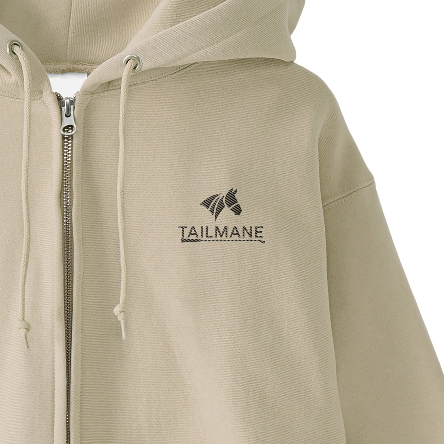 HORSE RIDING CLUB 1 裏起毛ZIPパーカー （刺繍ロゴ入り） 7Color T060 beige image