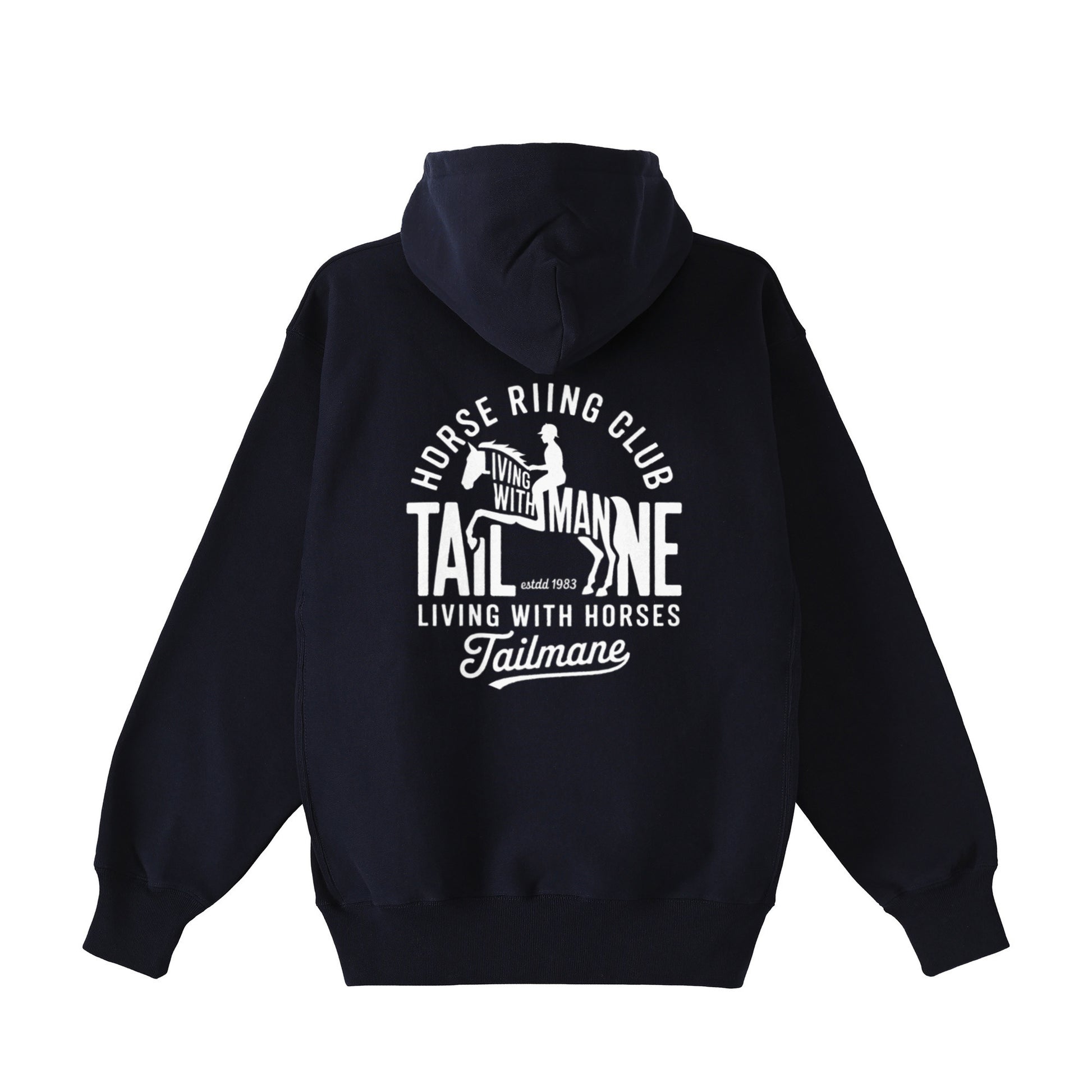 HORSE RIDING CLUB 1 裏起毛ZIPパーカー （刺繍ロゴ入り） 7Color T060 navy image