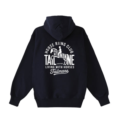 HORSE RIDING CLUB 1 裏起毛ZIPパーカー （刺繍ロゴ入り） 7Color T060 navy image