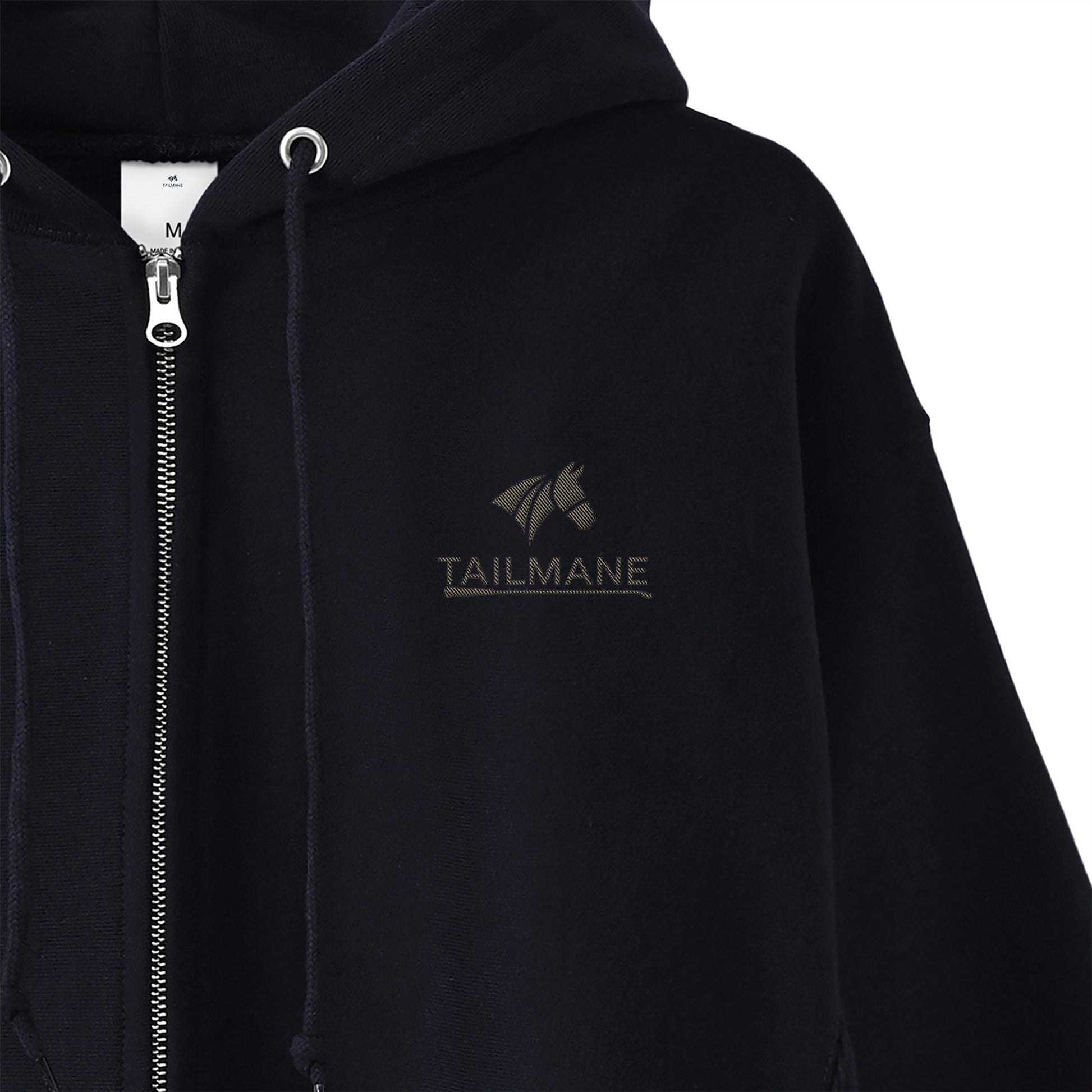 HORSE RIDING CLUB 1 裏起毛ZIPパーカー （刺繍ロゴ入り） 7Color T060 navy image