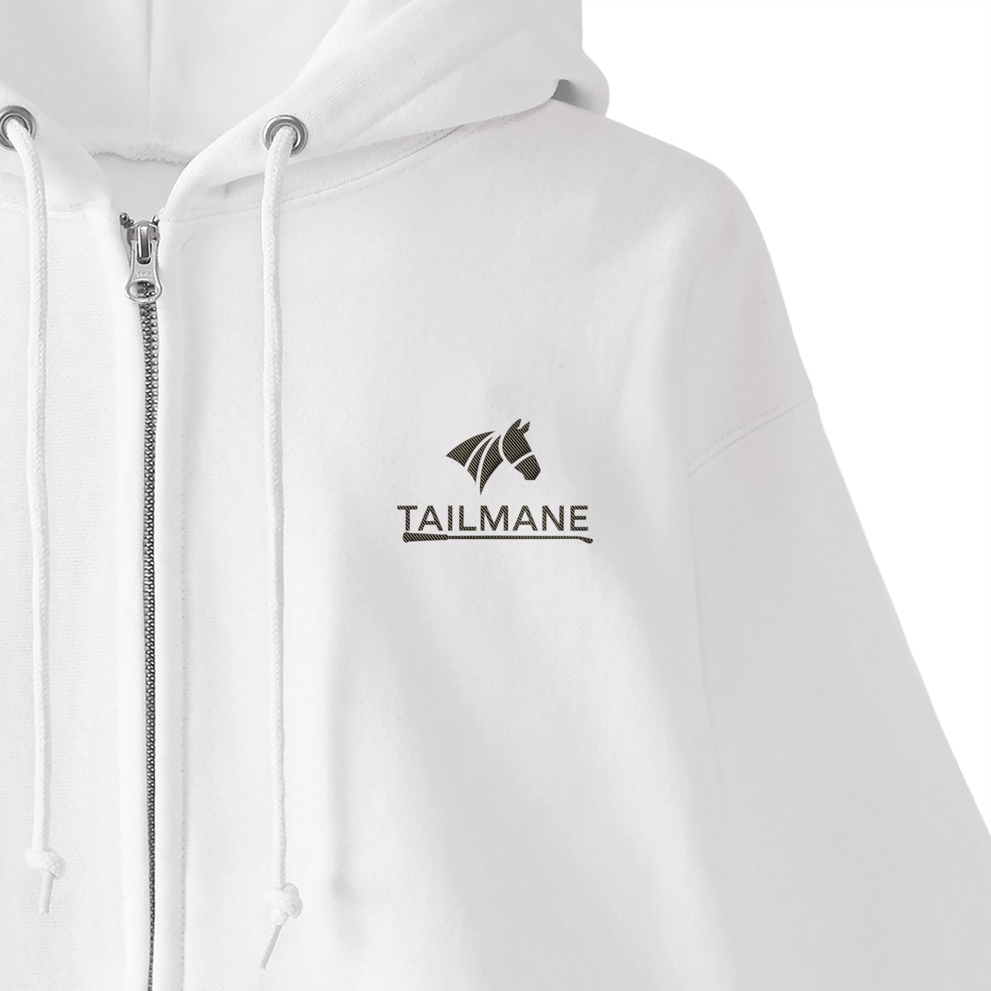 HORSE RIDING CLUB 1 裏起毛ZIPパーカー （刺繍ロゴ入り） 7Color T060 white image