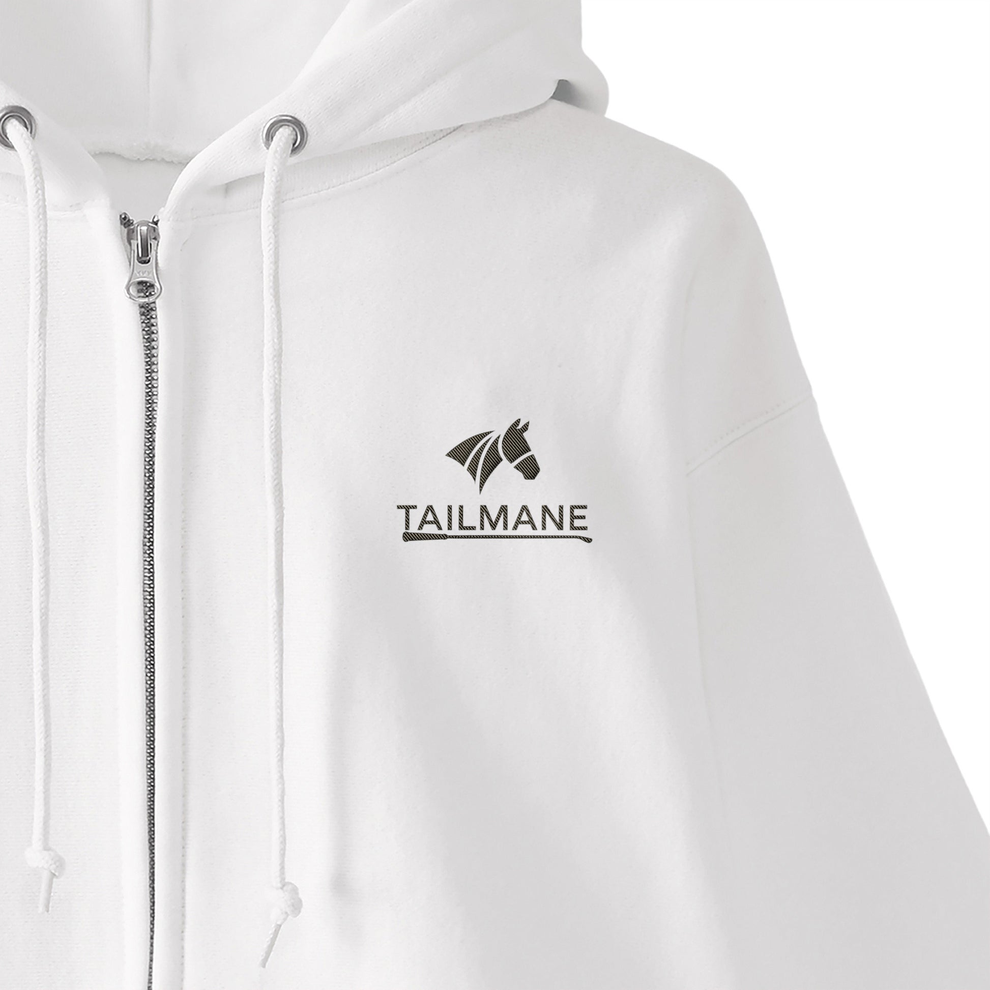 HORSE RIDING CLUB 1 裏起毛ZIPパーカー （刺繍ロゴ入り） 7Color T060 white image