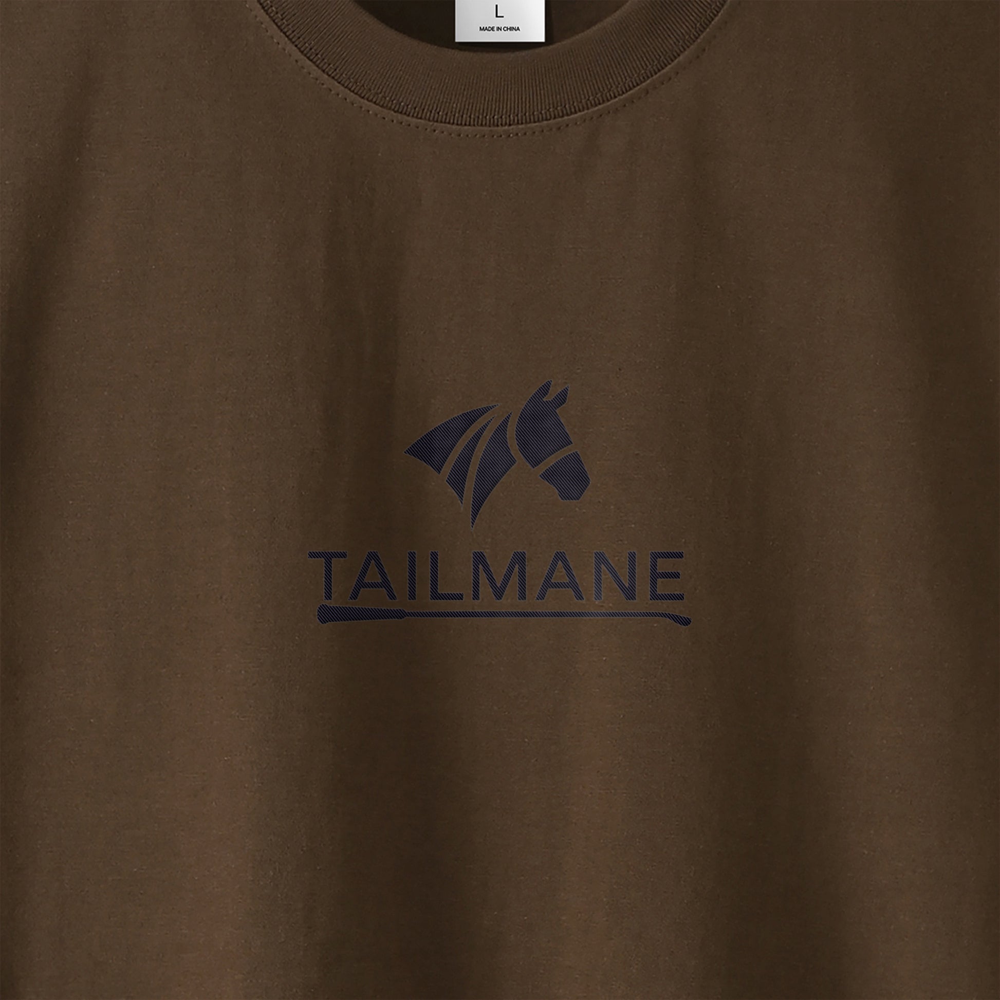 TAILMANEロゴ刺繍　SHOT TEE　T005 dark-brown image