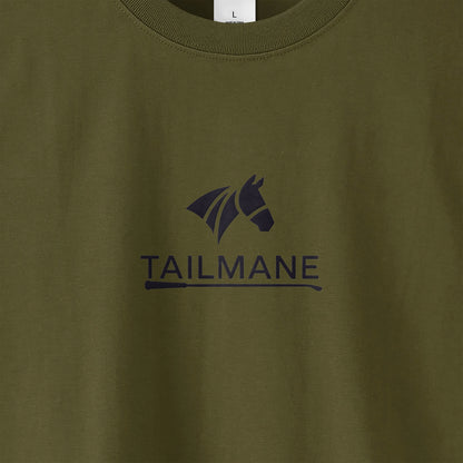 TAILMANEロゴ刺繍　SHOT TEE　T005 olive-drab image