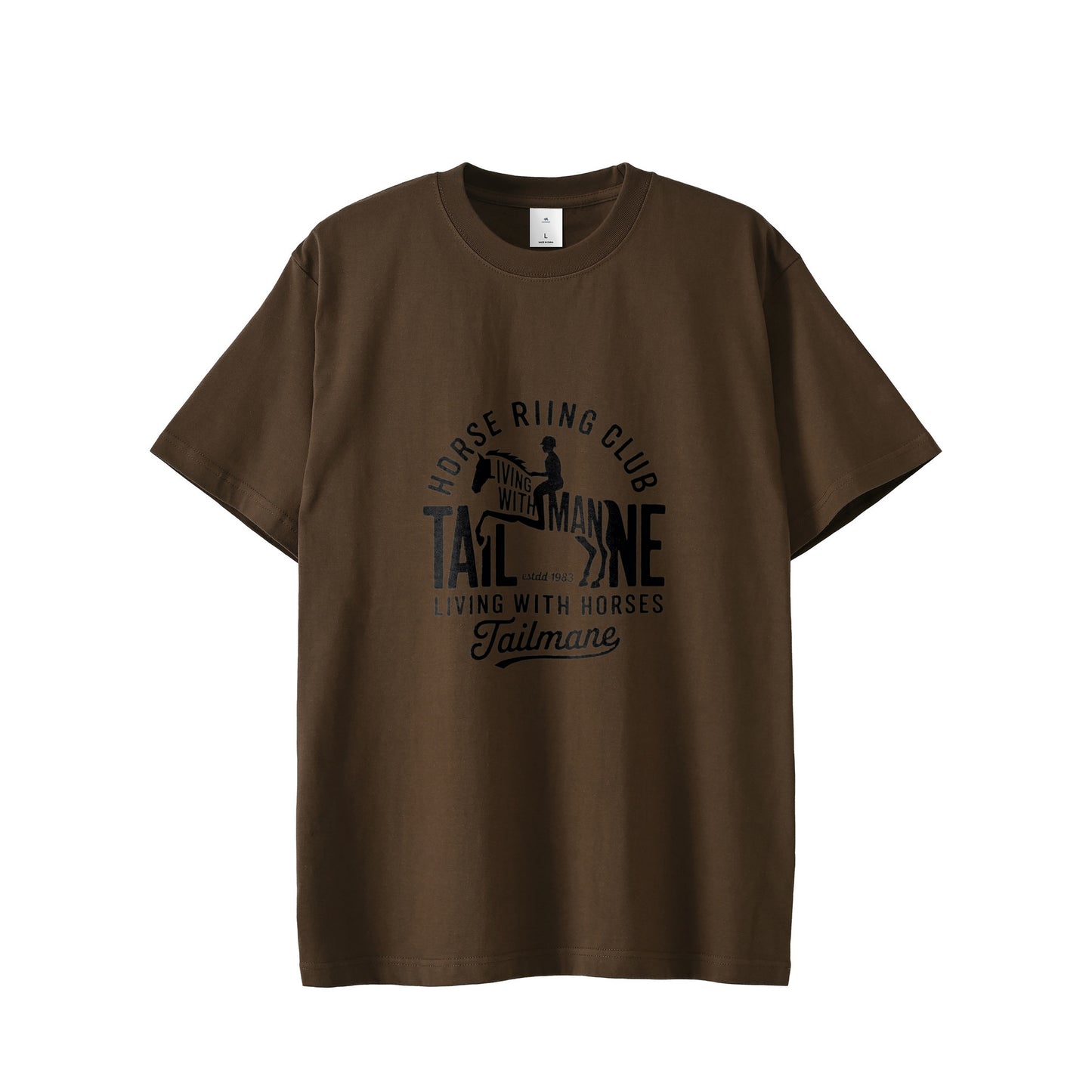 HORSE RIDING CLUB 半袖Tシャツ 全8色 T015 dark-brown image