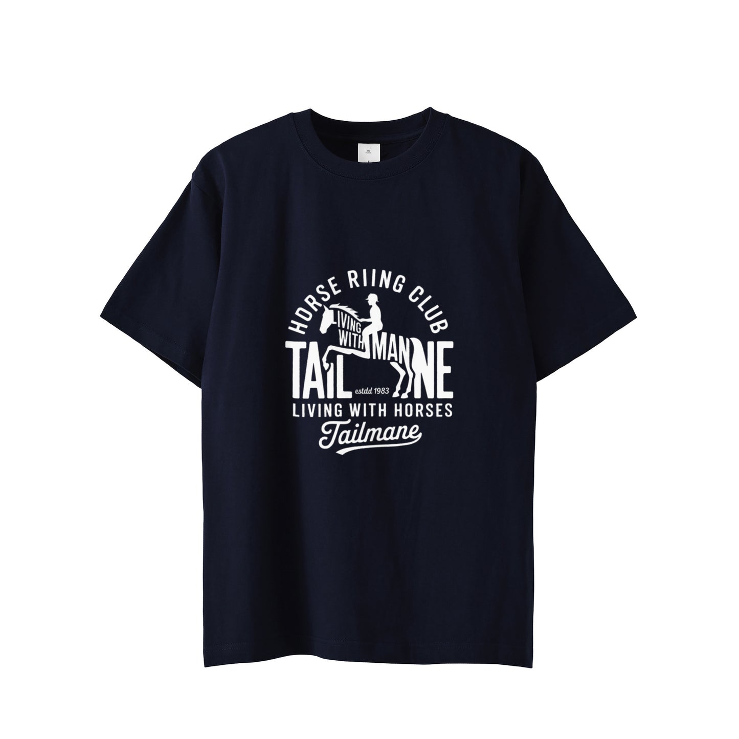 HORSE RIDING CLUB 半袖Tシャツ 全8色 T015 navy image