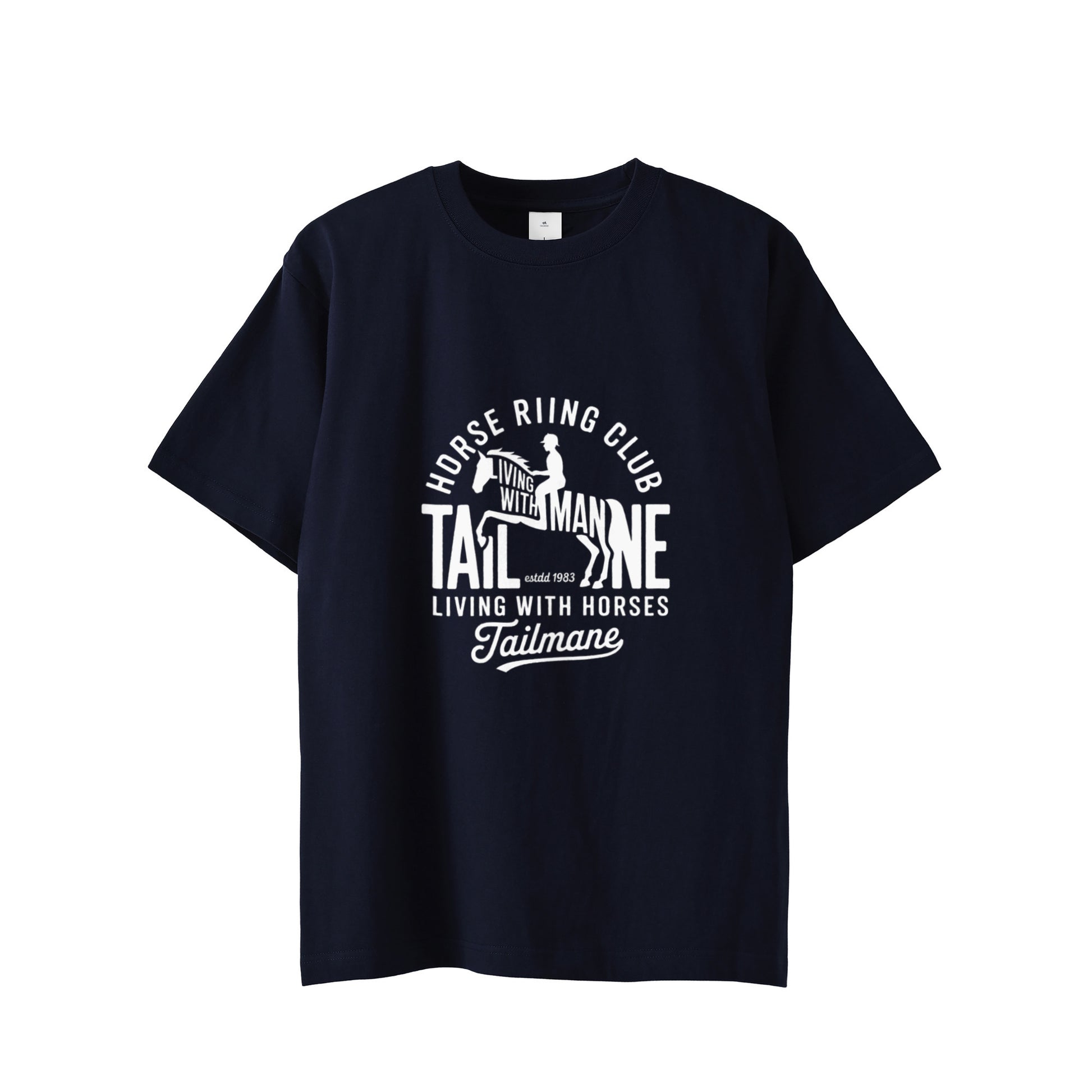 HORSE RIDING CLUB 半袖Tシャツ 全8色 T015 navy image