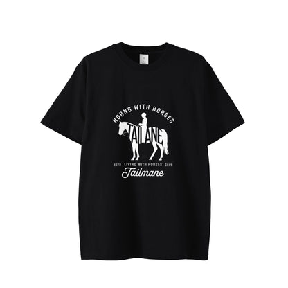 HORSE RIDING CLUBⅢ　半袖Tシャツ 全8色 T019 black image