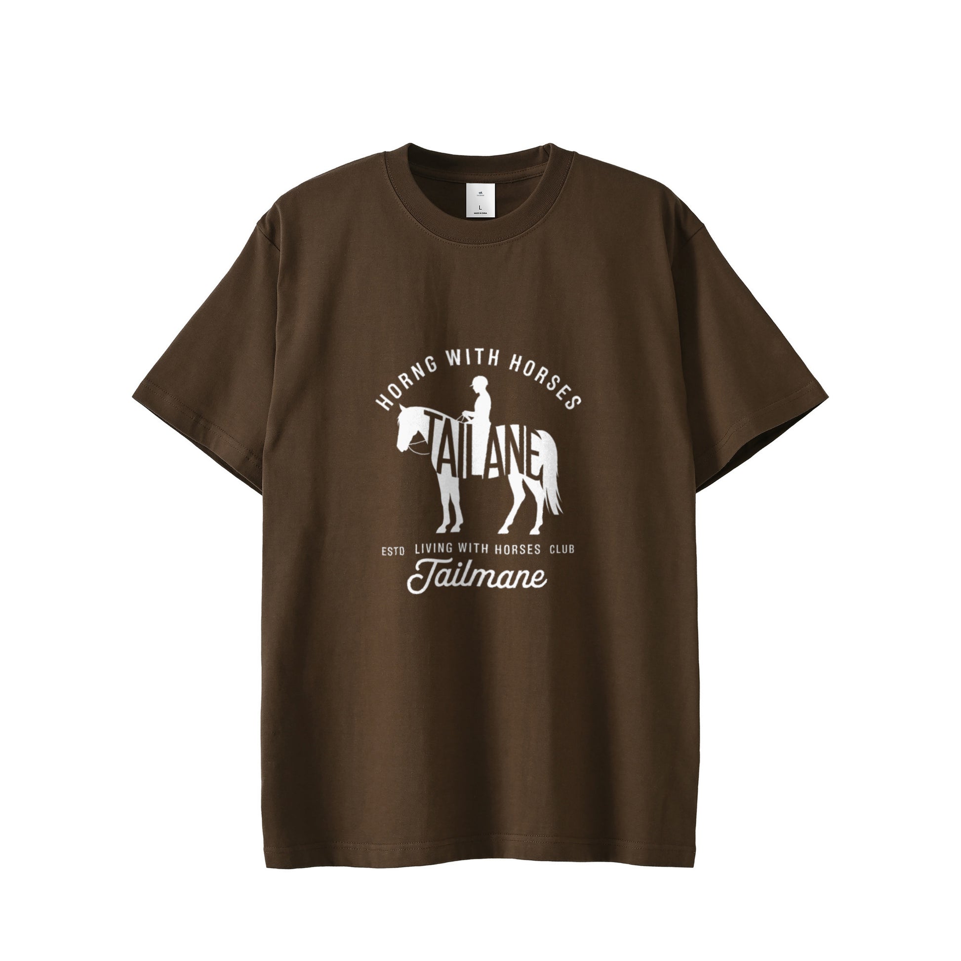 HORSE RIDING CLUBⅢ　半袖Tシャツ 全8色 T019 dark-brown image