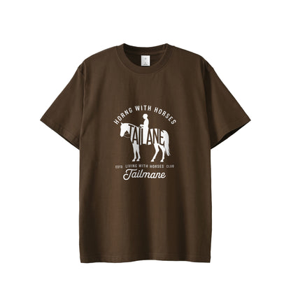 HORSE RIDING CLUBⅢ　半袖Tシャツ 全8色 T019 dark-brown image