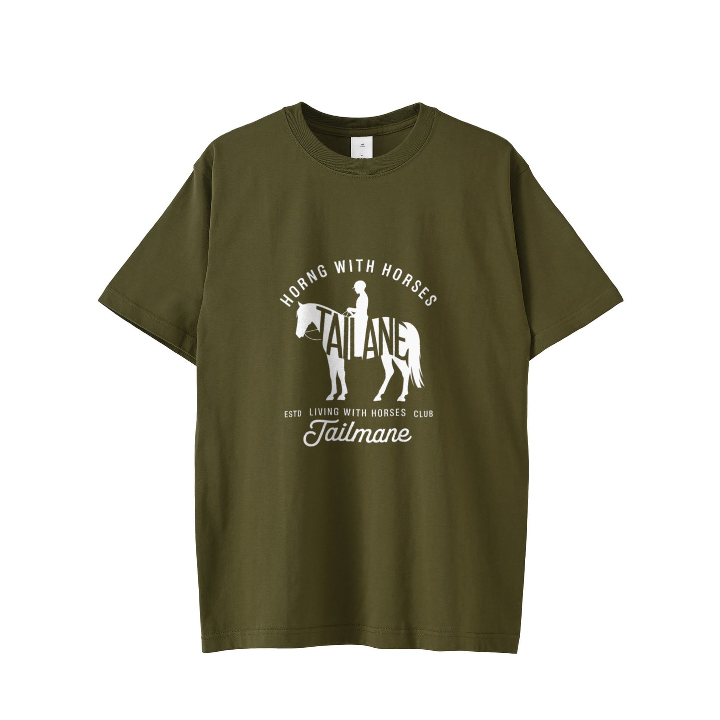 HORSE RIDING CLUBⅢ　半袖Tシャツ 全8色 T019 olive-drab image