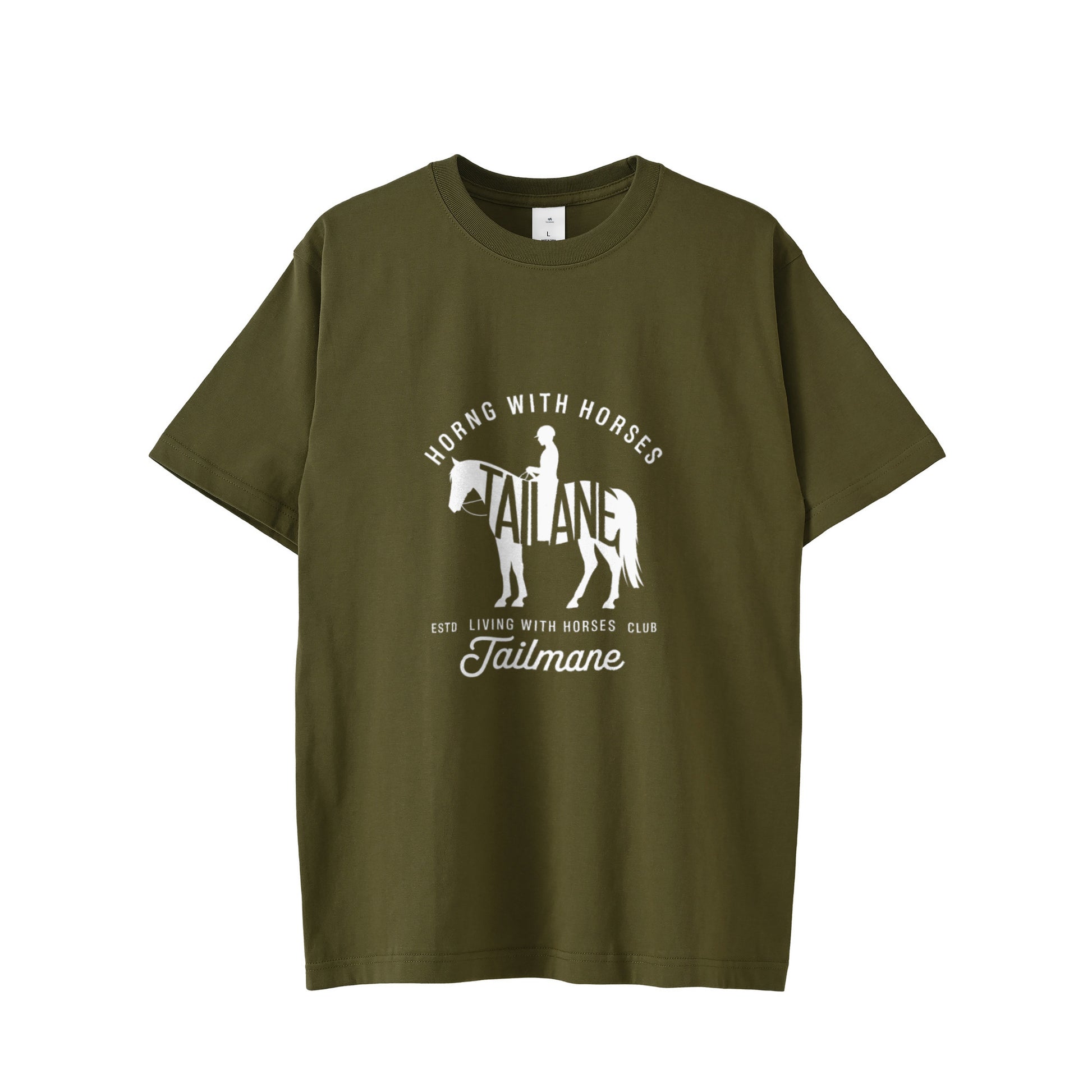 HORSE RIDING CLUBⅢ　半袖Tシャツ 全8色 T019 olive-drab image