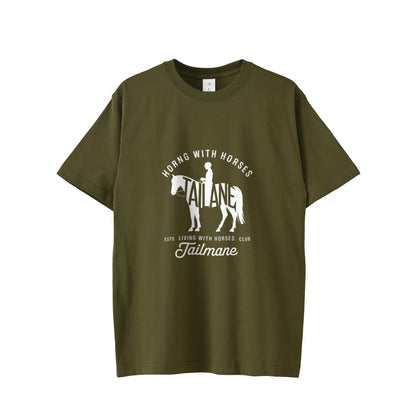 HORSE RIDING CLUBⅢ　半袖Tシャツ 全8色 T019 olive-drab image