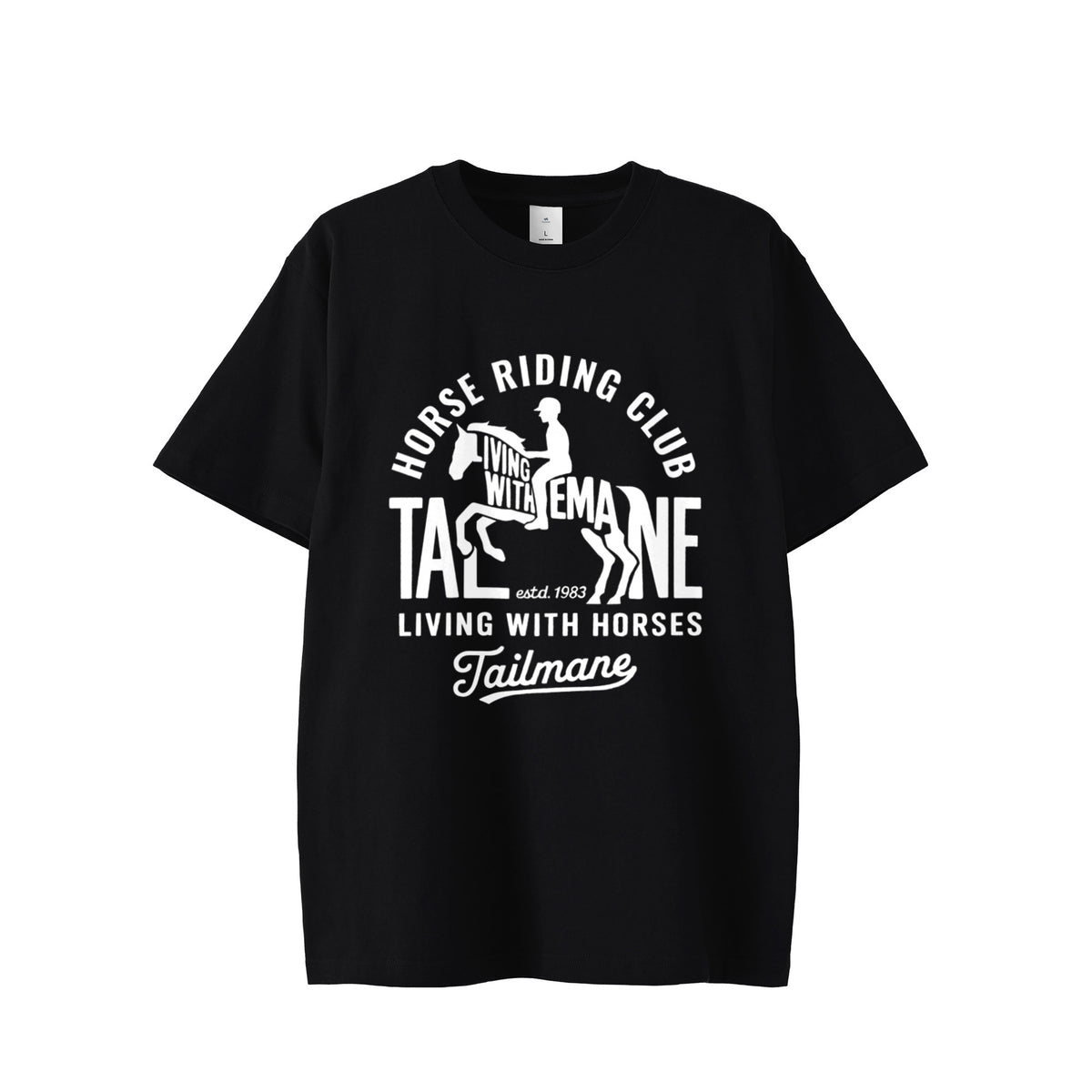HORSE RIDING CLUB 半袖Tシャツ  8Color T068 black image