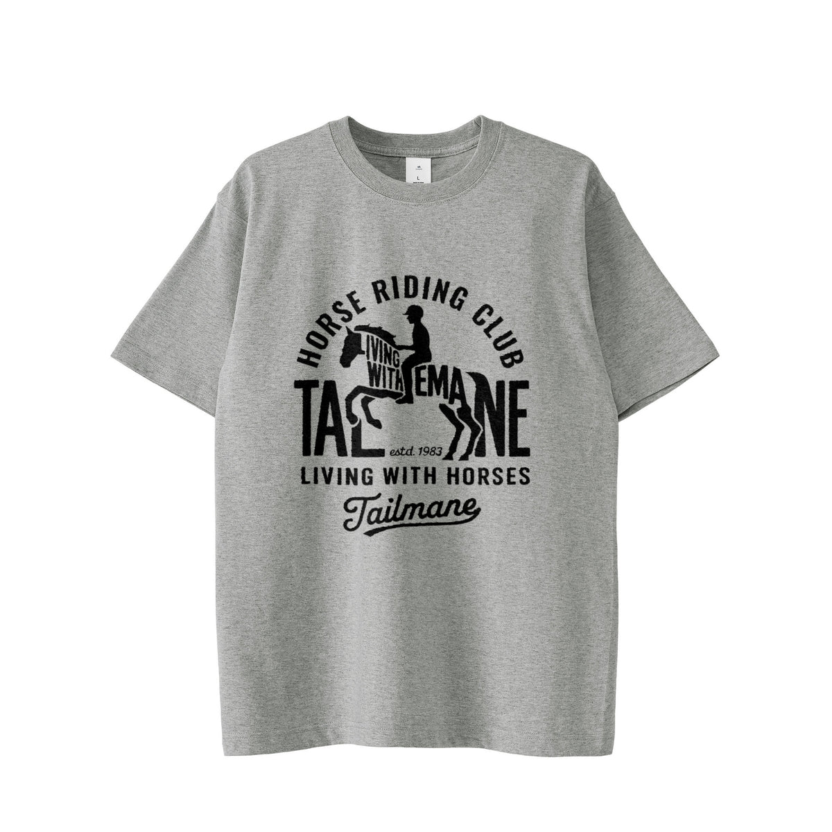 HORSE RIDING CLUB 半袖Tシャツ  8Color T068 gray image