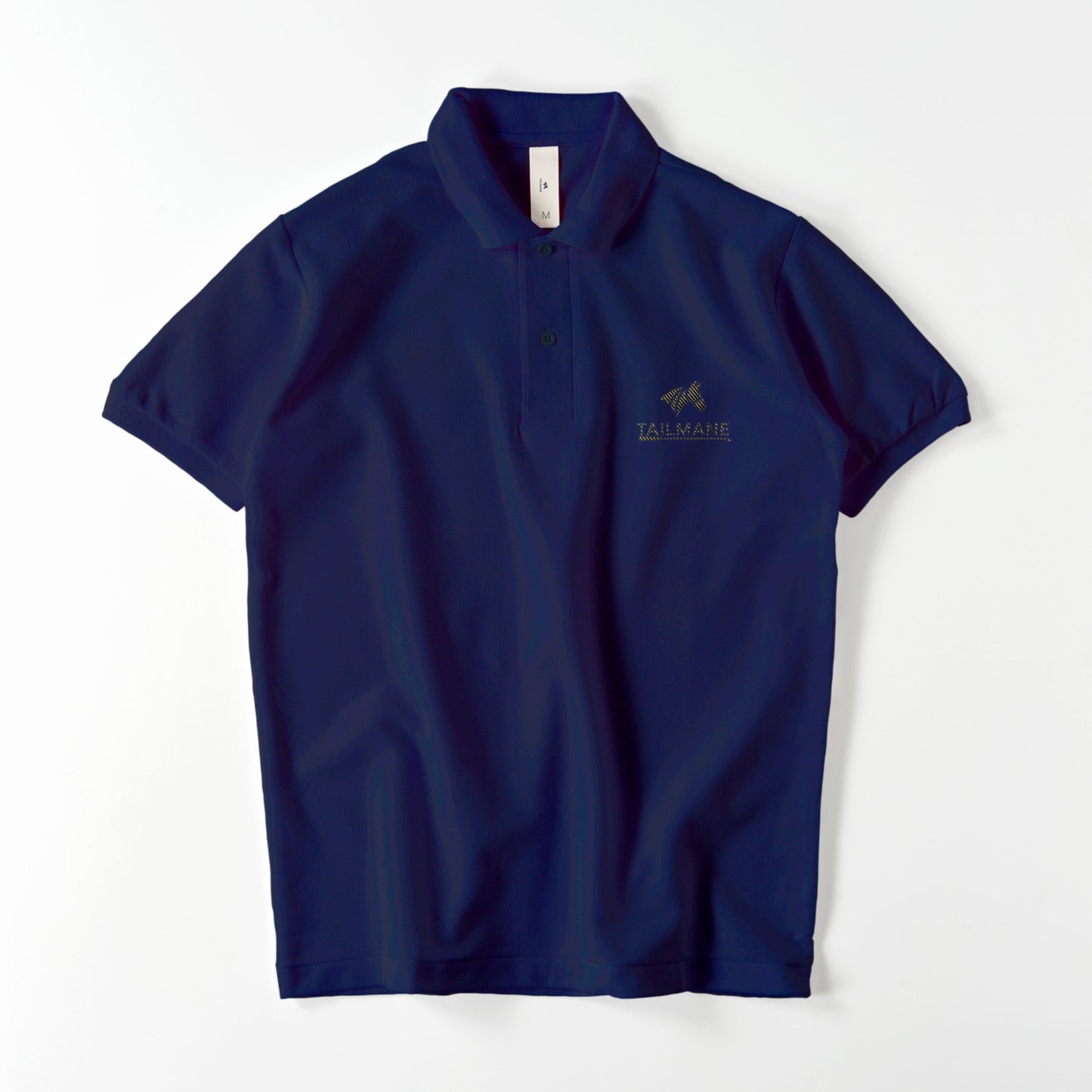 TAILMANEロゴ刺繍 鹿の子ドライポロシャツ(ユニセックス)　全3色 T023 navy image