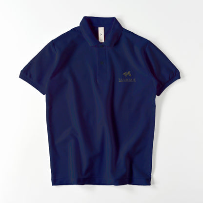 TAILMANEロゴ刺繍 鹿の子ドライポロシャツ(ユニセックス)　全3色 T023 navy image