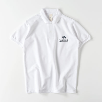 TAILMANEロゴ刺繍 鹿の子ドライポロシャツ(ユニセックス)　全3色 T023 white image