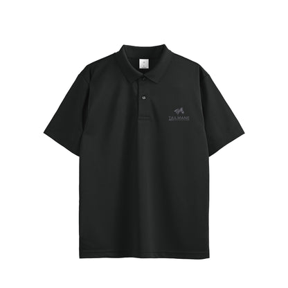 TAILMANEロゴ刺繍 ドライポロシャツ(ユニセックス)　全4色 T022 black image