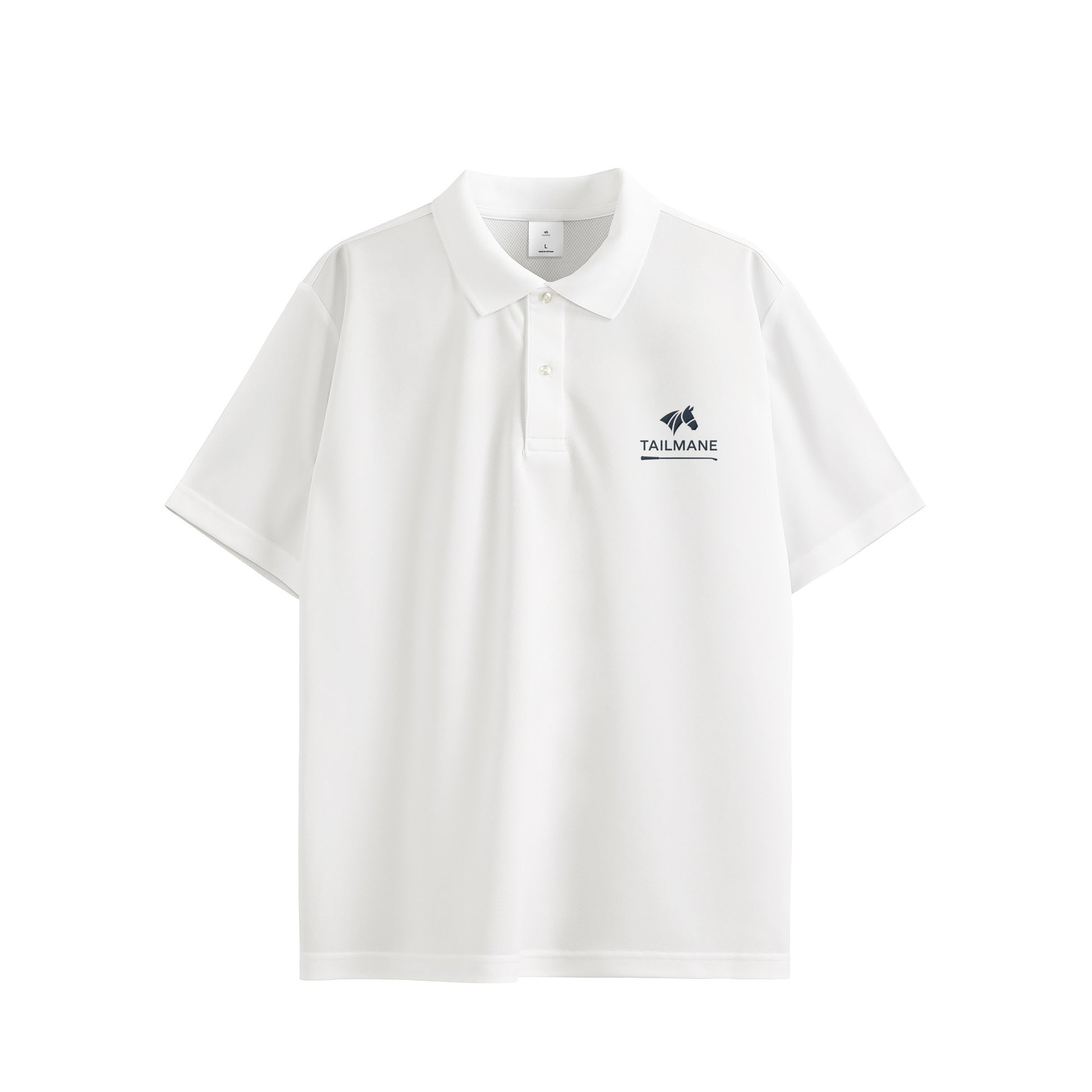 TAILMANEロゴ刺繍 ドライポロシャツ(ユニセックス)　全4色 T022 white image